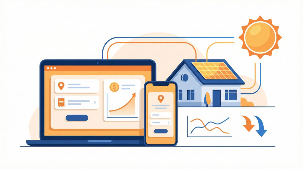 Solar Calculator illustration